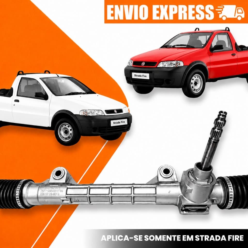 Caixa de Direção Mecânica Fiat Strada 2001 a 2015