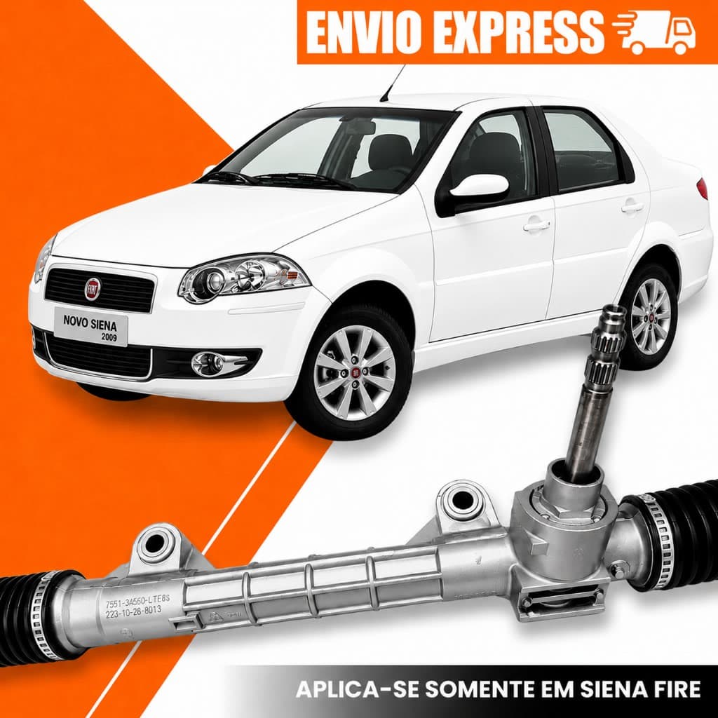 Caixa de Direção Mecânica Fiat Siena 2001 a 2015