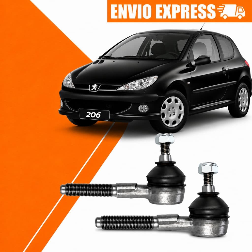 Par Terminal de Direção Peugeot 206 2001 a 2012